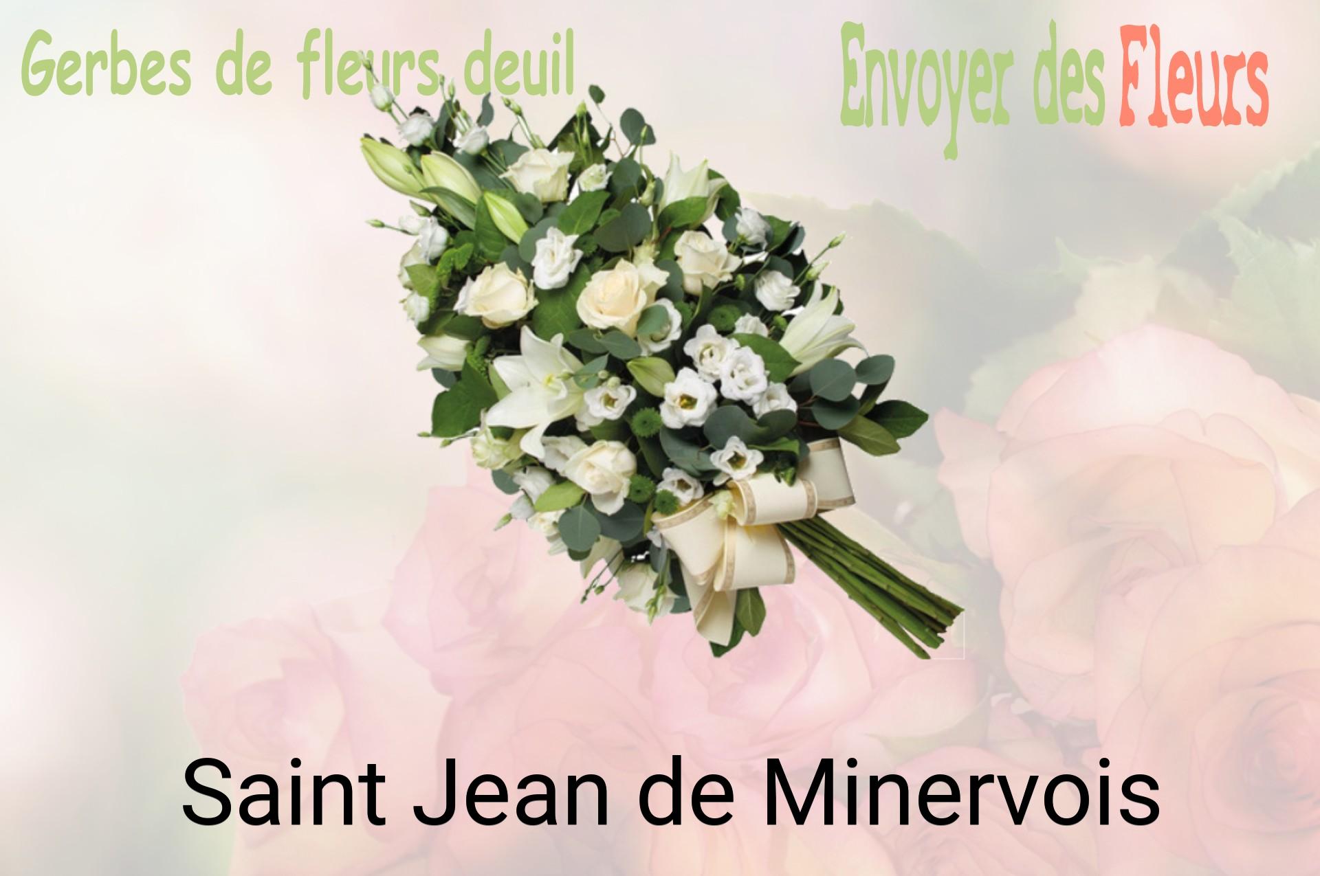 Gerbe de fleurs de deuil livrée à Saint-Jean-de-Minervois